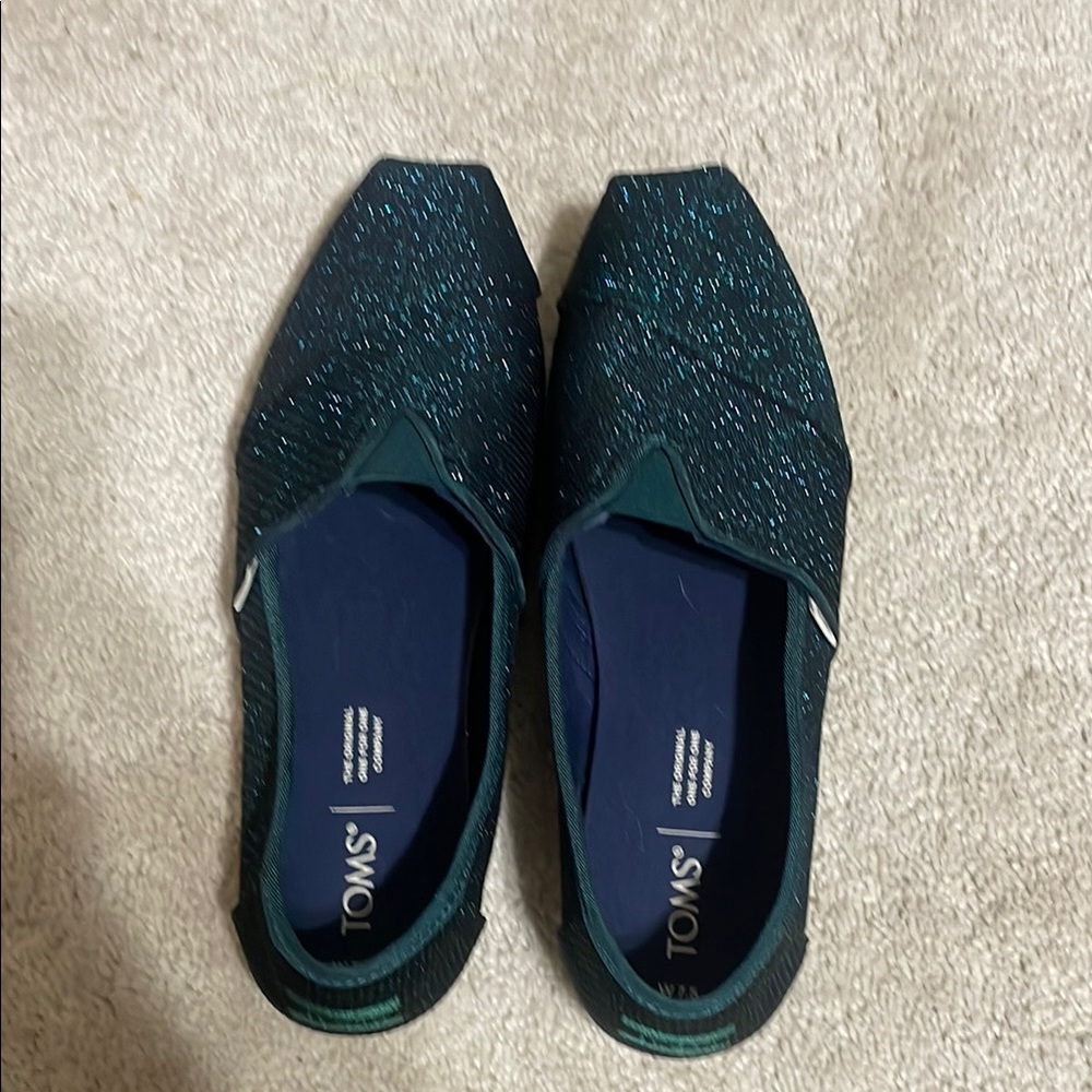 TOMS Women's Sparkle Flats - Green
